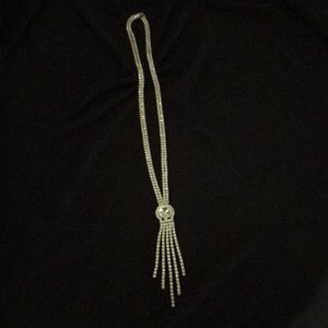 Silver stone necklace